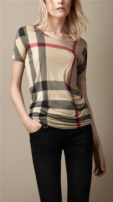 burberry t shirts for women|burberry plaid women's shirt.